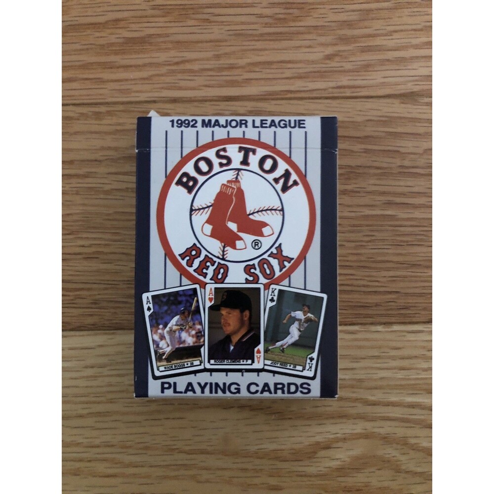 1992 Major League Boston Red Sox Playing Cards Clemens-Boggs-Vaughn-Greenwell...